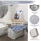DII® Round Lattice PE-Coated Cotton Polyester Laundry Hamper